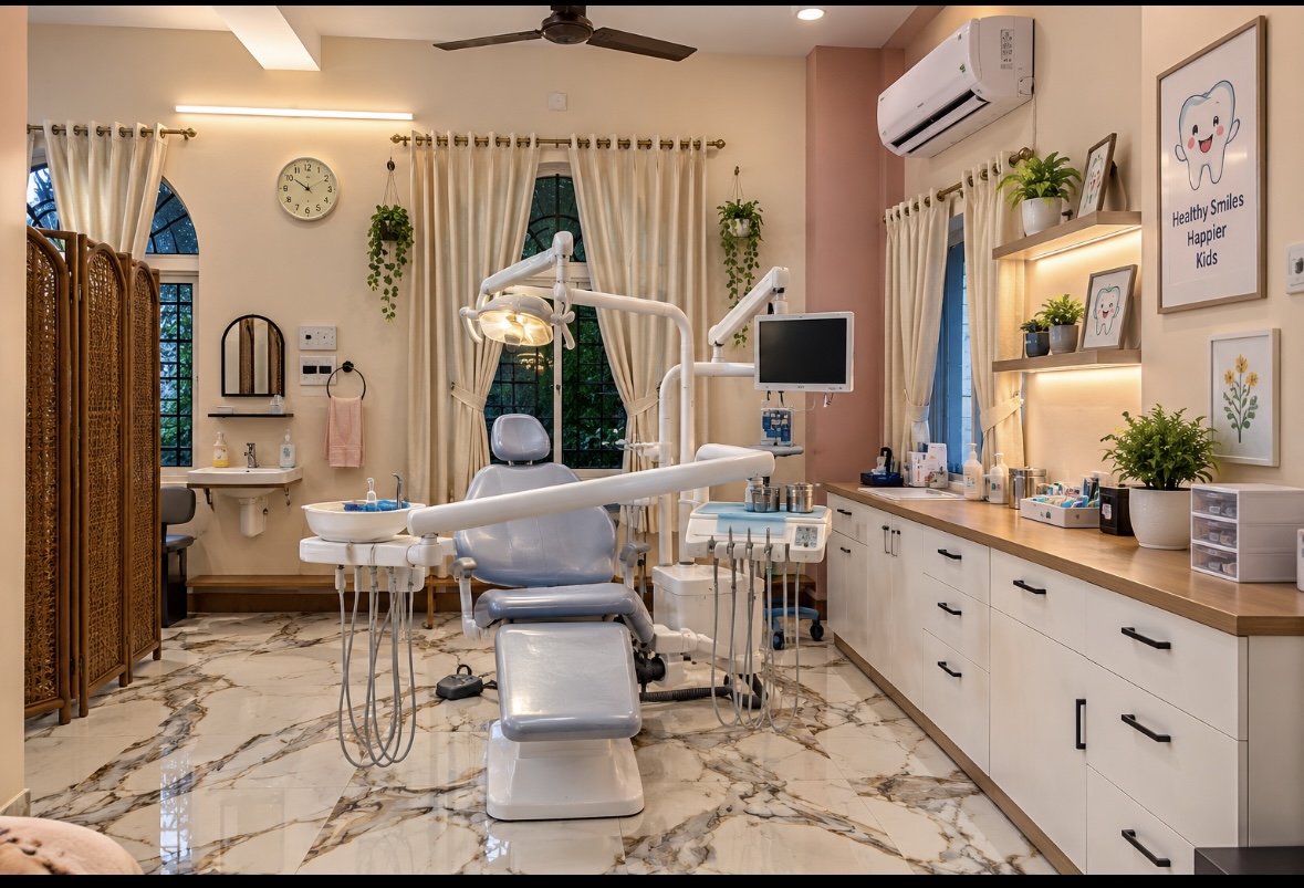 Dental chair and treatment room at Dental Wellness Clinic